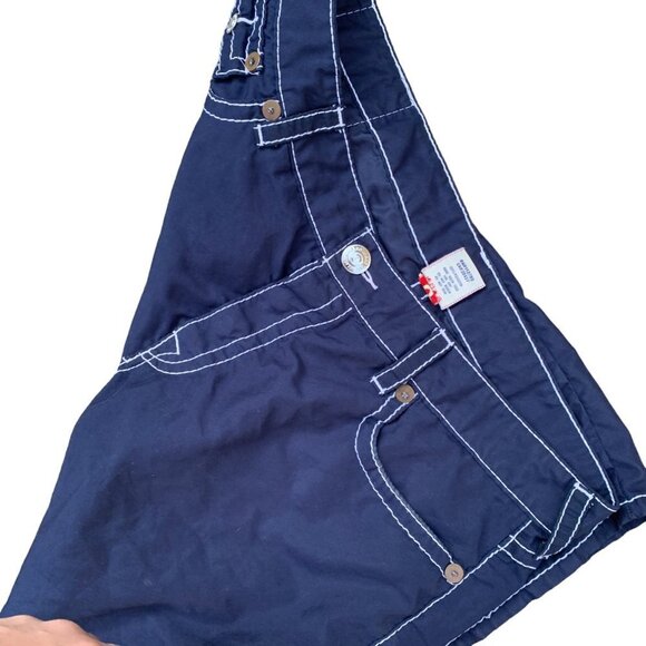 Vintage True Religion Jean Shorts SURF Blue Size 42 - Picture 6 of 8